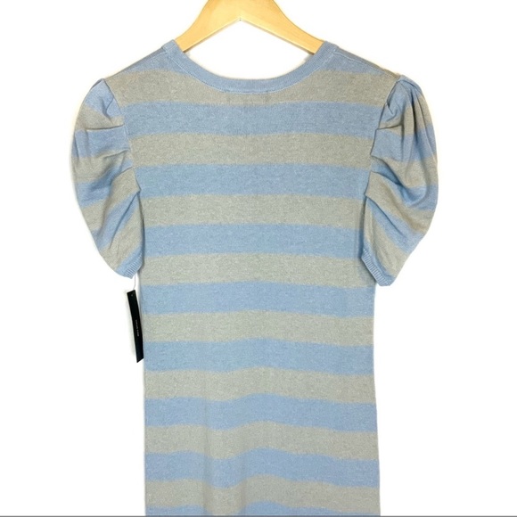 NWT Lulu’s Rylie Light Blue Striped Sweater Dress - Picture 9 of 11